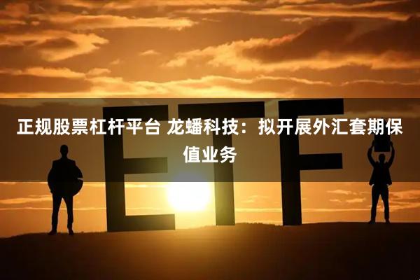 正规股票杠杆平台 龙蟠科技：拟开展外汇套期保值业务